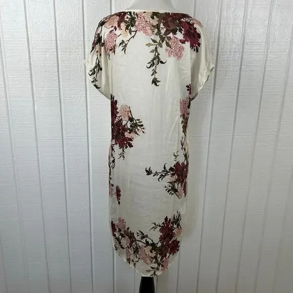 Johnny Was Embroidered Boho Tunic Dress Floral Relaxed Fit Medium